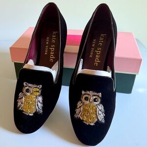 Kate Spade “Wink” Owl Loafer Flats